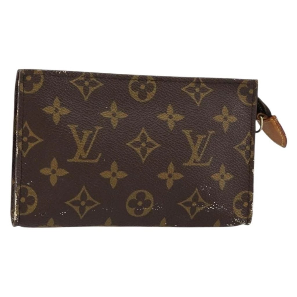 Louis Vuitton Monogram Bucket Pm Accessory Pouch Vintage Lv Auth Th6483